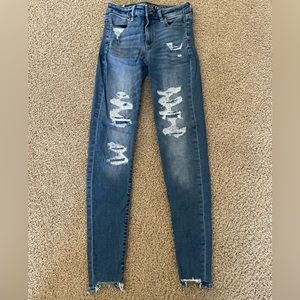 American Eagle Ripped Skinny Jeans
